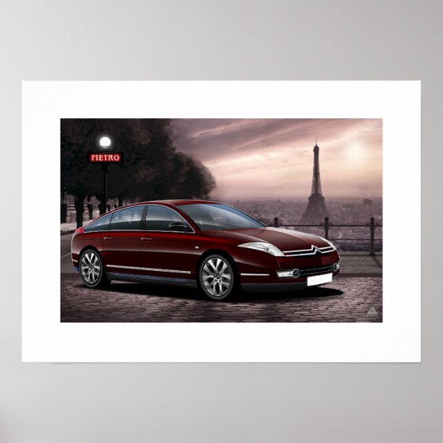 Ilustração do Poster Citroen C6 (Frente)