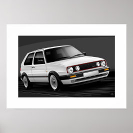 Ilustração do Poster Golf GTI mk2