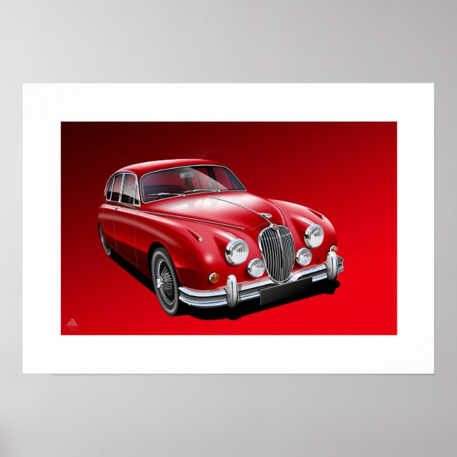 Ilustração do Poster Jaguar MK2 (Frente)