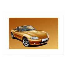 Ilustração do Poster Mazda MX5 mk2