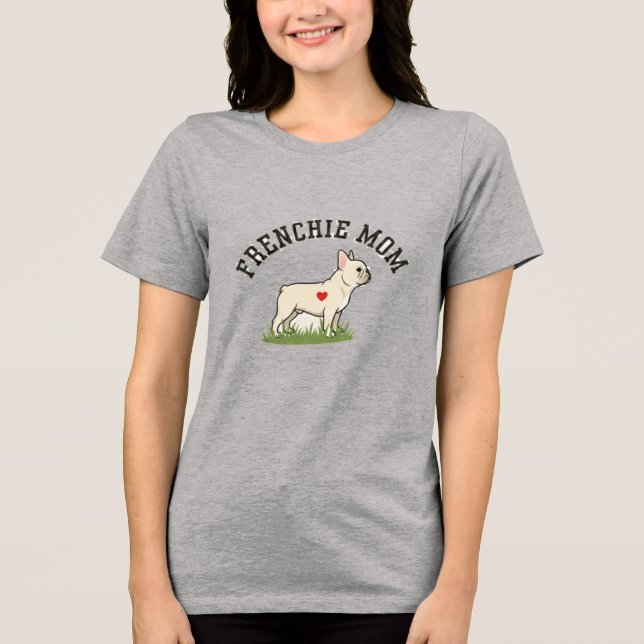 Ilustração Elegante de Mãe Frenchie - Minimalista  (Frente)