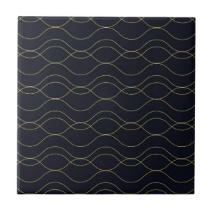 Ilustração elegante, simples, legal, trendy wavy