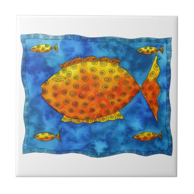 Ilustração em Aquarela de Vida Marinha (Frente)