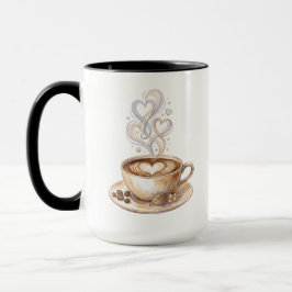 Ilustração em Aquarela de Xícara de Café | Canecas
