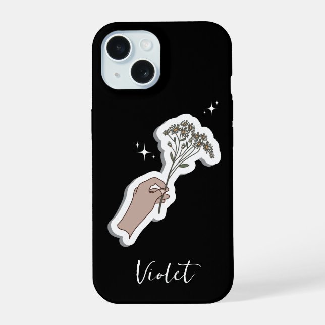 Ilustração Estética De Flor (Verso)