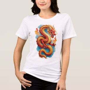 Ilustração Fiery do Dragão Vermelho Chinês-67561
