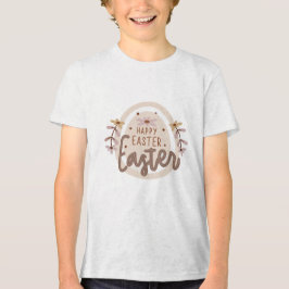 Ilustração Floral de Ovo de Páscoa Boho Feliz Prim