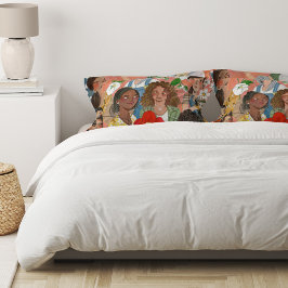 Ilustração Floral do Dia Internacional da Mulher