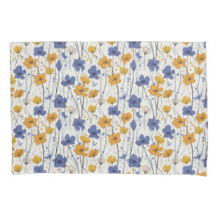 Ilustração floral, flores silvestres abstrato, mod