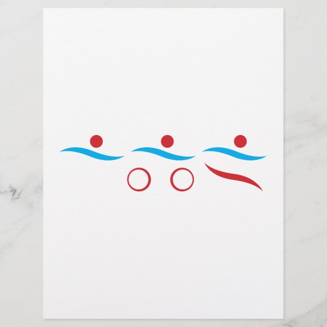 Ilustração legal do logotipo Triathlon (Frente)