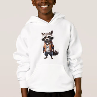 Ilustração legal e Adorável do Raccoon