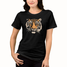 Ilustração Majestosa da Face de Tigre – Vida Selva