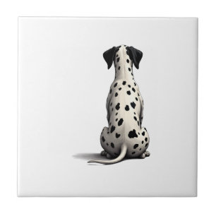 Ilustração Minimalista de Cachorro Dalmatiano Anti