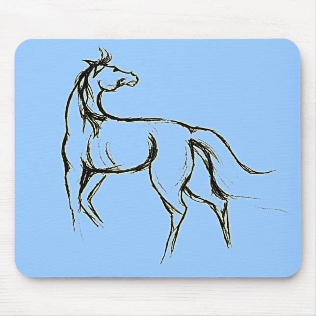 Ilustração Mousepad do cavalo (Frente)