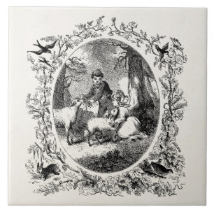 Ilustração personalizada carneiros de w das