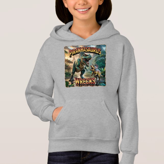 Ilustração Piranhasaurus Wrecks – Assustador Diver (Frente)