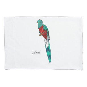 Ilustração quetzal de desenho animado de ave respo