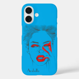 Ilustração Retroativa Personalizada - Azul