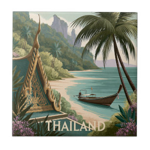 Ilustração Tropical da Tailândia