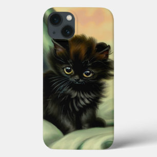 Ilustração Vintage Black Kitten