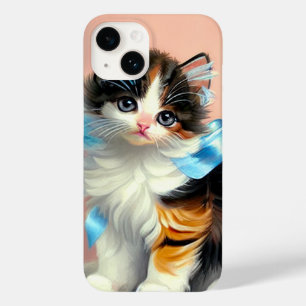 Ilustração Vintage Calico Kitten