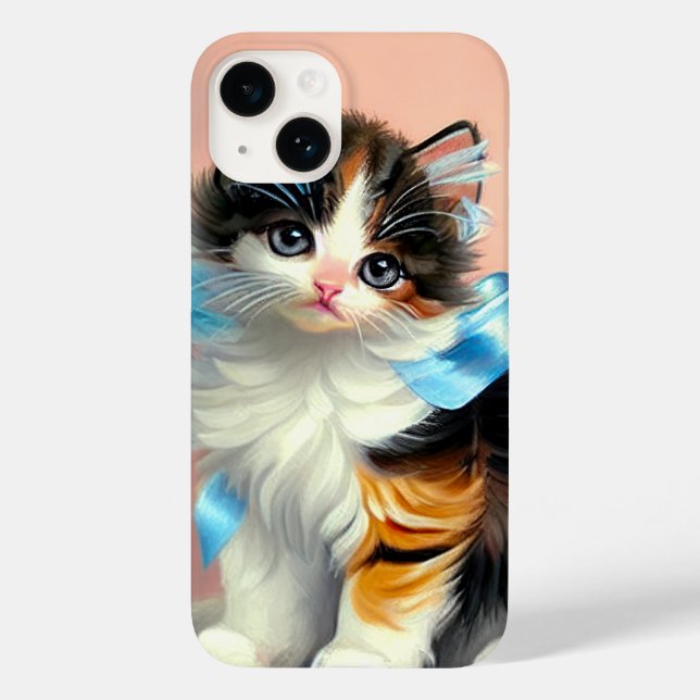 Ilustração Vintage Calico Kitten (Verso)
