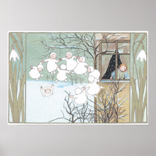 Ilustração Vintage de Sibylle Von Olfers Poster