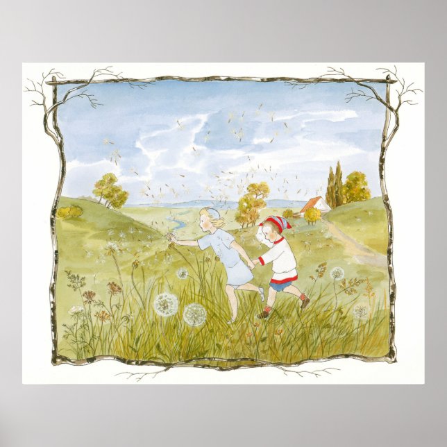 Ilustração Vintage de Sibylle Von Olfers Poster (Frente)