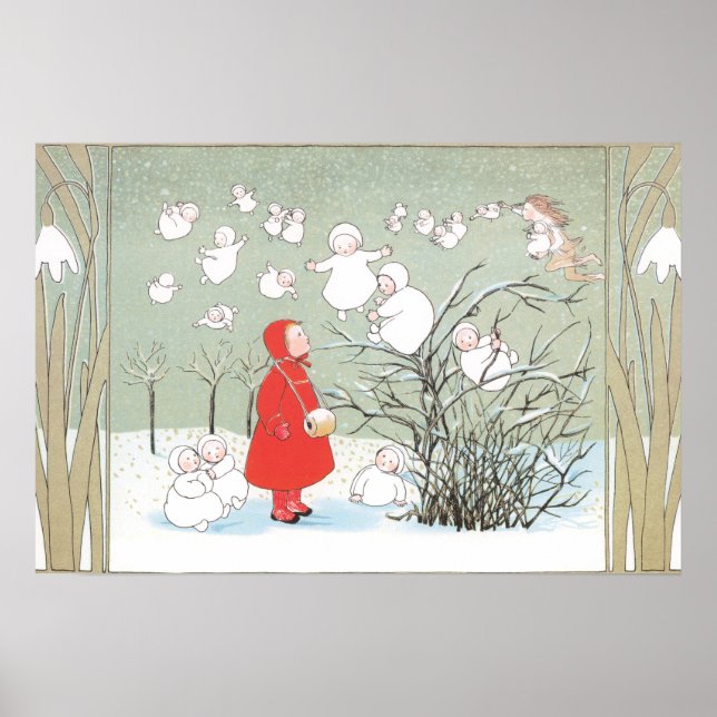 Ilustração Vintage de Sibylle Von Olfers Poster (Frente)