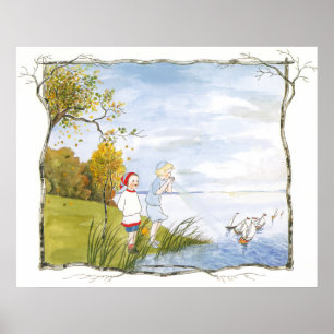 Ilustração Vintage por Sibylle Von Olfers Poster