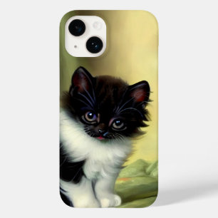 Ilustração Vintage Tuxedo Kitten
