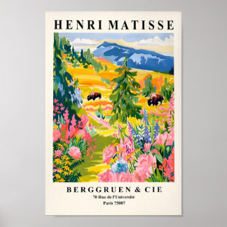 Ilustração Yellowstone, Poster do Parque Nacional,