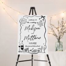 Ilustrações Desenhadas à Mão Caprichosas Casamento