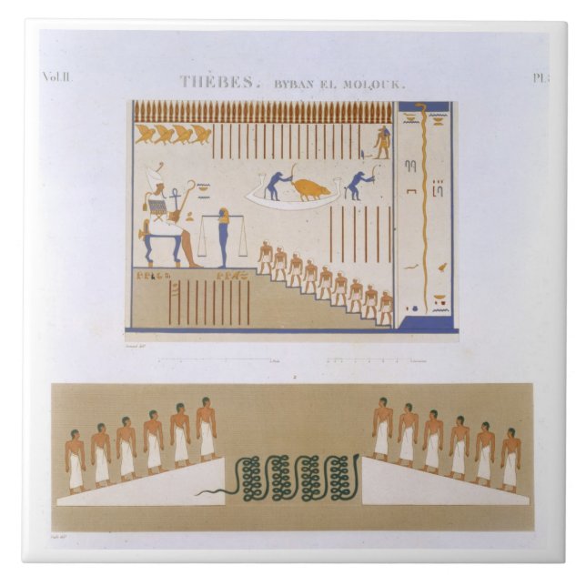 Ilustrações dos fresco do EL Molouk de Byban, (Frente)