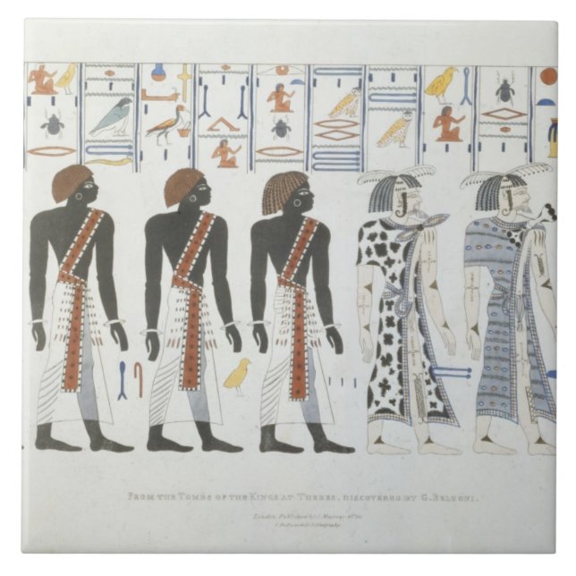 Ilustrações dos hieroglyphics dos túmulos de t (Frente)