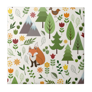 Ilustrações escandinavas do estilo no creme