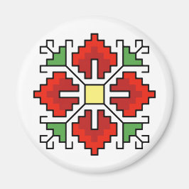 Imã М0061 Magnet motif búlgaro motif shevitsa red