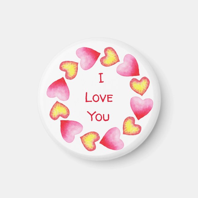 Imã С Romântico Eu Te Amo Dia de os namorados (Frente)