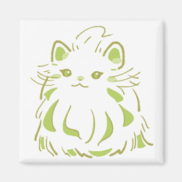 IMÃ 優雅なペルシャ猫とみどりのやすらぎデザイン 