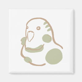 IMÃ 北欧風インコイラスト｜温かみと愛らしさを引き立てるデザイン  マグネット