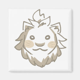 IMÃ 北欧風ライオンイラストマグネット｜温かみと可愛らしさを添えるデザイン  マグネット