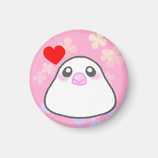 IMÃ 文鳥ぴょんちゃんLOVEマグネット