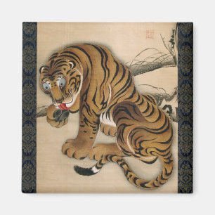 Imã 虎図, tigre do 若冲, Jakuchu