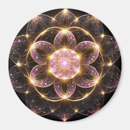 IMÃ 輝くピンクの華マグネット