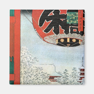 Imã 雪の浅草, neve do 広重 em Asakusa, Hiroshige