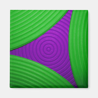 Imã 02 Magneta de triângulo verde e roxo