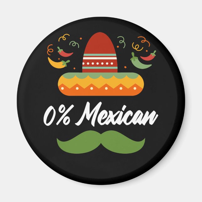 Imã 0% de Cinco Mexicanos De Drinko Cinco De Mayo (Frente)