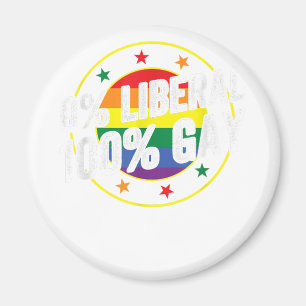 Imã 0 Gay Liberal 100 LGBT Design para Conservadores