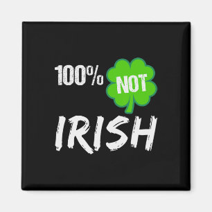 Imã 0% Trevo Irlandês Feliz Dia de São Patrício 100% N