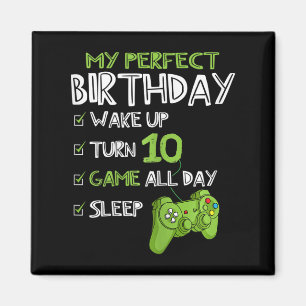 Imã 10º Aniversário Gaming Perfeito Gamer Gi, 10 Anos
